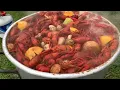 Louisiana Boiled Crawfish with fixings in 3 5 minutes