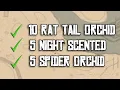 5 Night Scented Orchid 5 Spider 10 Rat Tail LOCATIONS GUIDE RED DEAD REDEMPTION 2