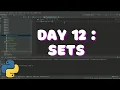 Day 12 Sets in Python
