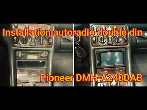 Download MP3 installation autoradio Pioneer double DIN Mercedes clk A208.#mercedesbenz #pioneer #youngtimer