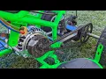 electric ATV using car alternator it can charge itself MAXKGO mini V6 8 100A