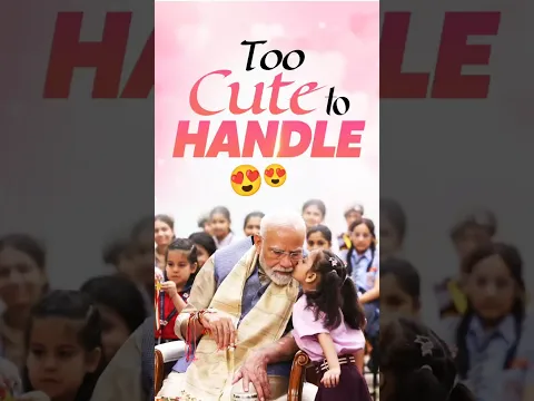 “Too Cute to Handle” 😍 | PM Modi’s warm and affectionate moments with Young Girls | #shorts