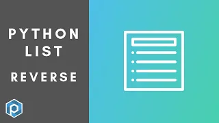 Python Reversing a List