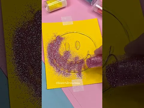 Glitter Art ✨ #shorts #satisfying #diycrafts