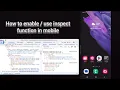 How to inspect element on android