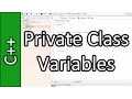 Private Class Variables - C Programming Tutorial PC Mac 2015