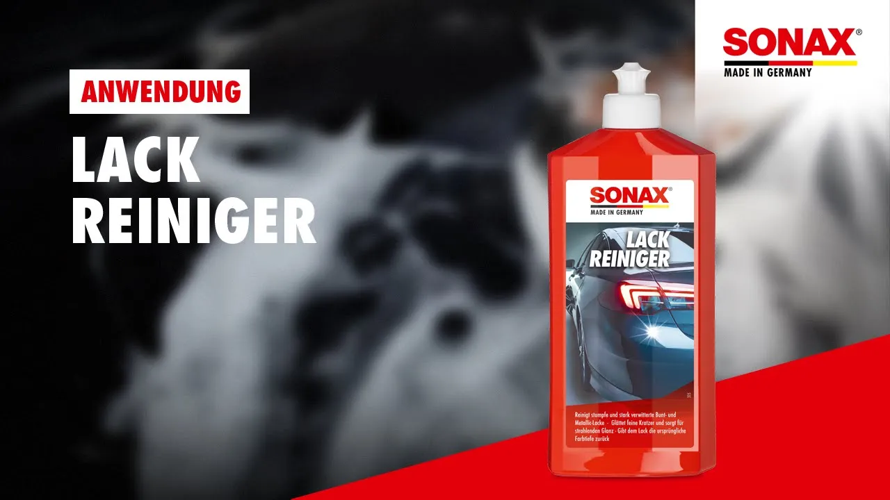 Anwendung SONAX LackReiniger