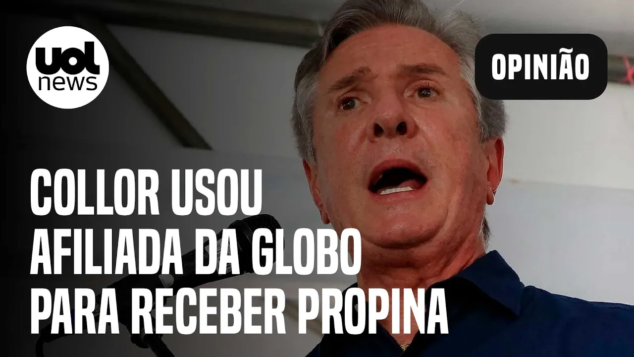 Collor usou afiliada da Globo para receber propina, segundo STF; Josias: 'Tem que ir para a cela'