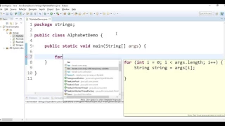 Write a java program to print alphabets in java