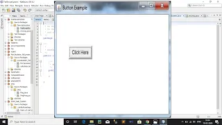JAVA AWT Button code example program