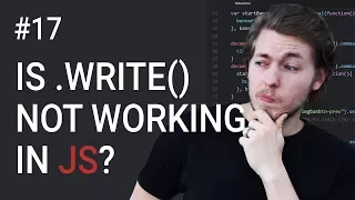 17 document write deletes content in javascript - Learn JavaScript front-end programming