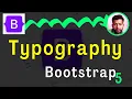 Typography Bootstrap Bootstrap 5 Tutorial Episode