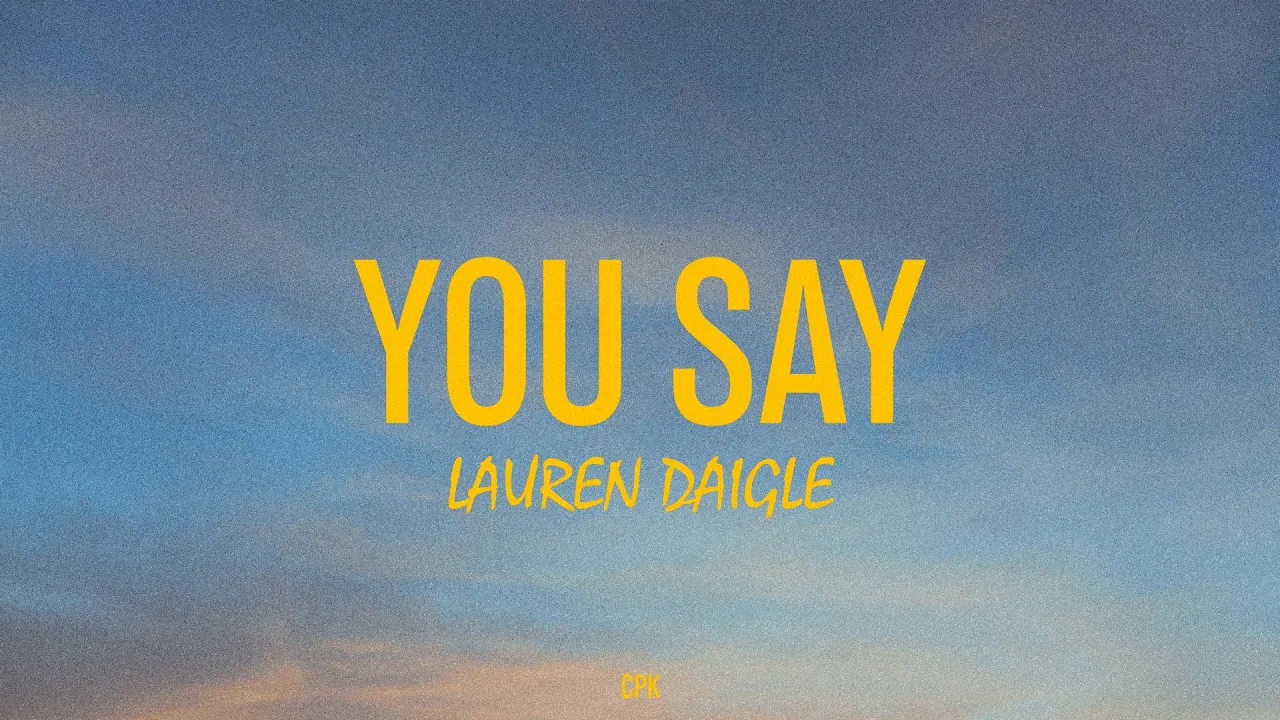 Lauren Daigle - You Say | Piano Karaoke [Lower Key of D]