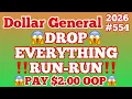 2026 Dollar General Couponing DROP EVERYTHING RUN-RUN PAY 2 00 OOP MUST WATCH