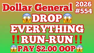 2026 Dollar General Couponing DROP EVERYTHING RUN-RUN PAY 2 00 OOP MUST WATCH