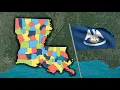 Louisiana - Geography of the 64 Parishes