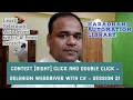Context Right Click and Double Click - Selenium WebDriver with C