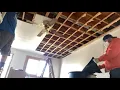 How to remove ceiling tiles