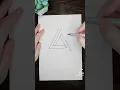 How to draw an impossible triangle or a penrose tribar Doodle Pattern Drawing Tutorials