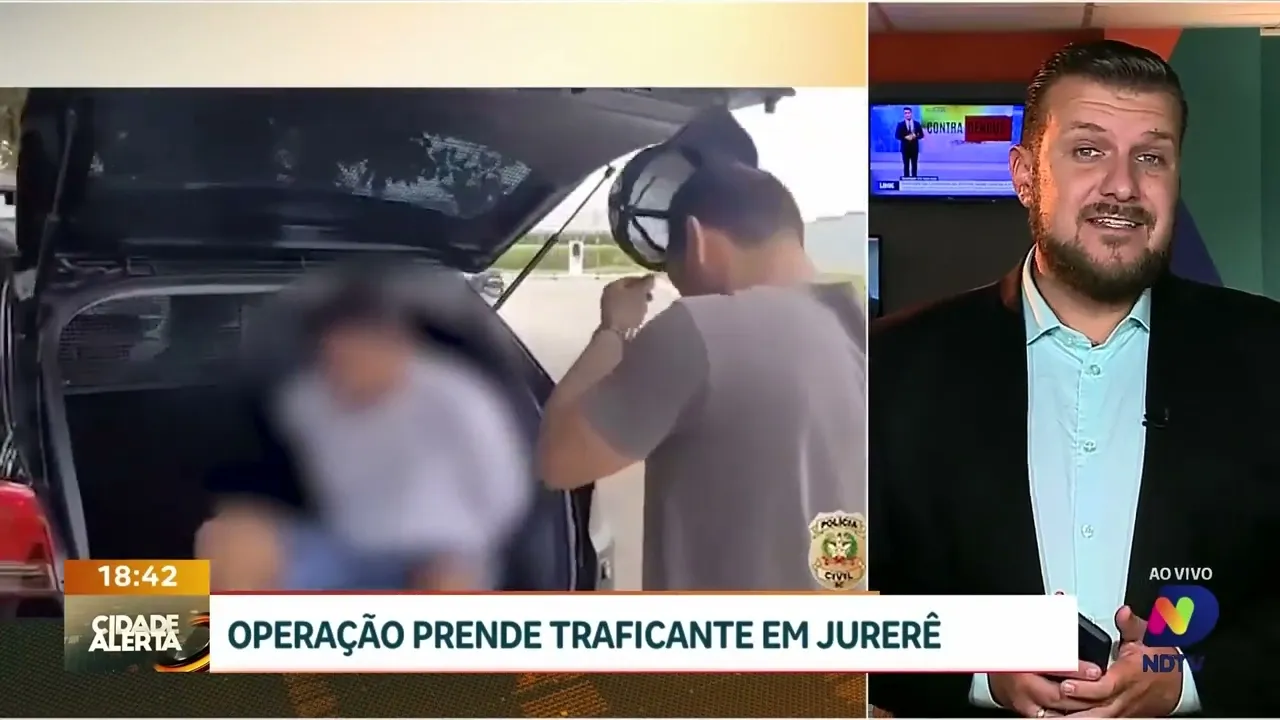 Operação policial prende traficante foragido em Jurerê