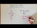 Measurement - Area of a Kite