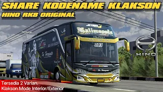 Download BUSSID RASA ETS2!!!! Kodename Klakson Hino RK8 Original | BUSSID 3.6.1 MP3