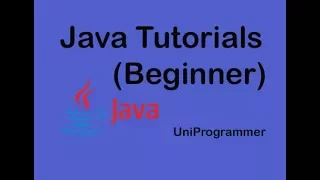 Java Programming Tutorial - 1