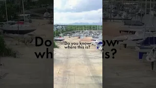 Fly-through DRONE in a boat yard! #shorts #drone #sailboats