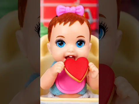 Baby Tries Mommy’s Heart Cookie! ❤️🍪