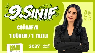 9.Sınıf Coğrafya → 1.Dönem / 1. Yazılı Provası ~ Meyza Demir