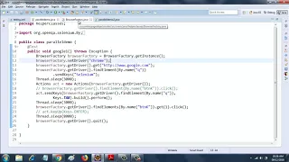 Parallel Execution in Selenium WebDriver using ThreadLocal class
