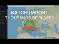 How to bulk import places into your map in Mapotic