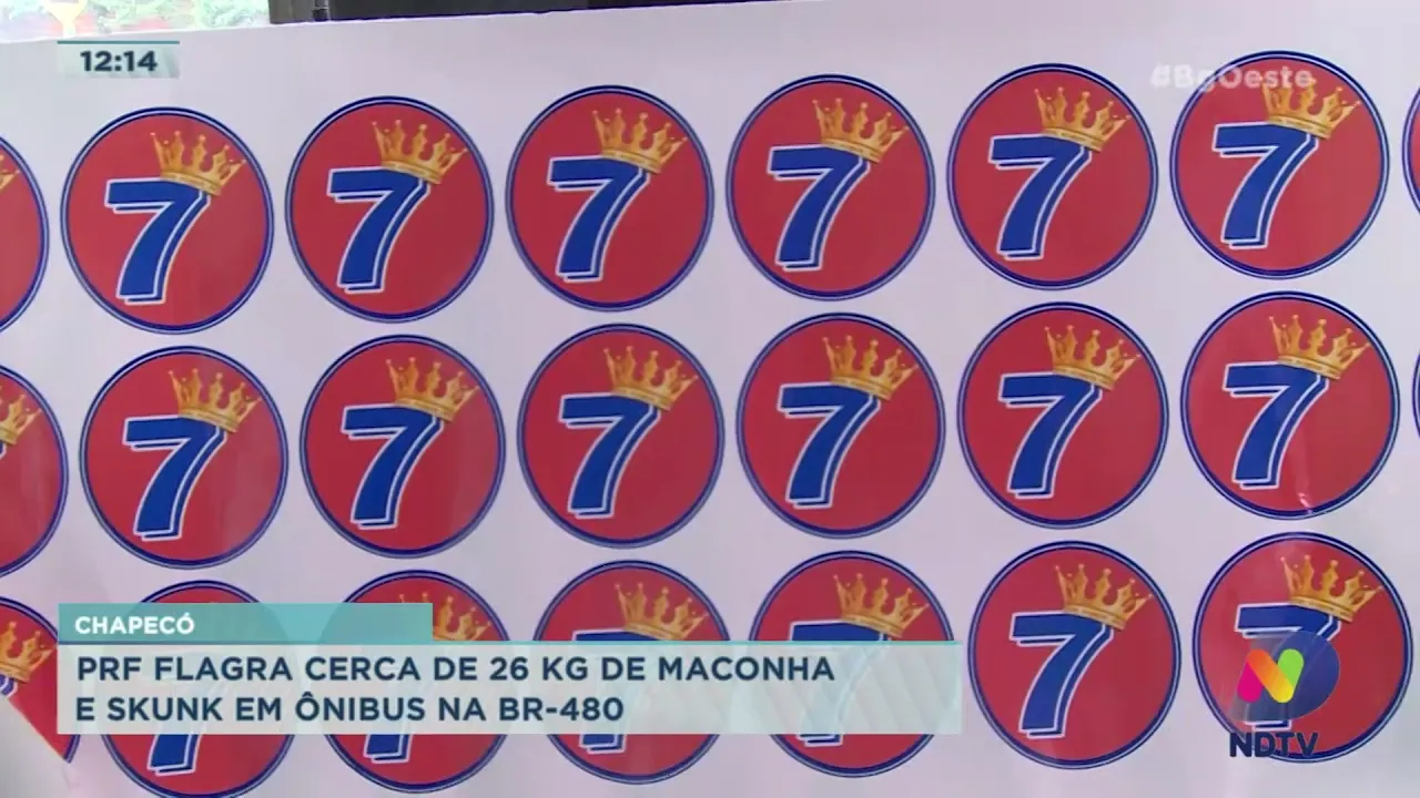 Chapecó: PRF flagra cerca de 26kg de maconha e skunk em ônibus