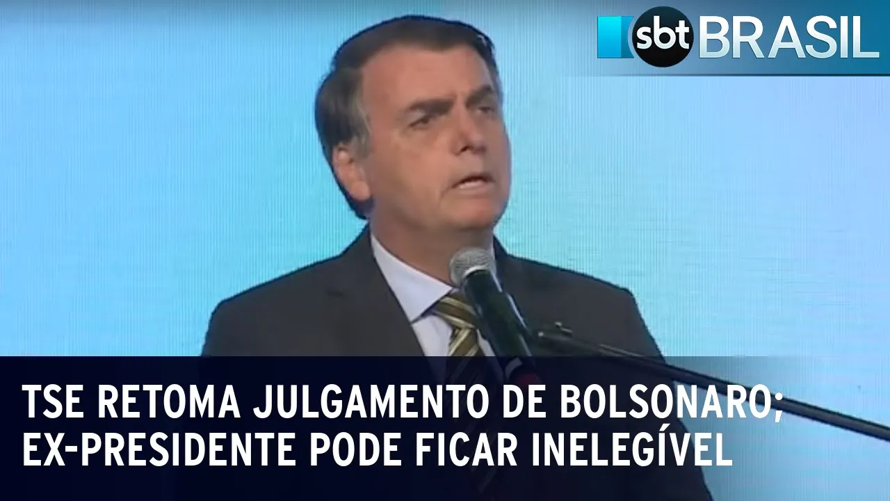 TSE retoma julgamento de Jair Bolsonaro | SBT Brasil (27/06/23)