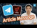 How to Add Article Content to Your Telegram Bot Messages Rich Message OnlyTG