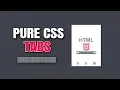 Pure CSS Tabs - HTML CSS Tabs Tabs Without JavaScript