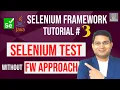 Selenium Framework Tutorial - Selenium Test without Framework Approach