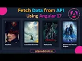 How to fetch Data from API in Angular 17 using Service Fetch data from API in Angular Angular 17