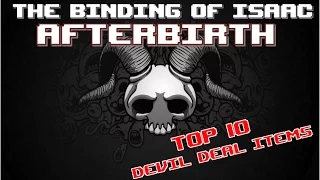 Top 10 DEVIL DEAL ITEMS Binding of Isaac AFTERBIRTH