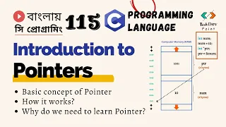 115 Introduction to Pointers Basic Concept of Pointers in C C Programming Bangla Tutorial