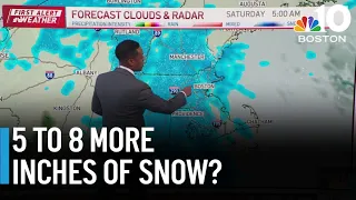 More snow to hit Boston Saturday before arctic blast Super Bowl Sunday