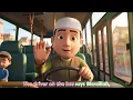 Islamic Wheels on the Bus Song for Kids | Allahu Akbar, Bismillah Nasheed | #islamiccartoon
