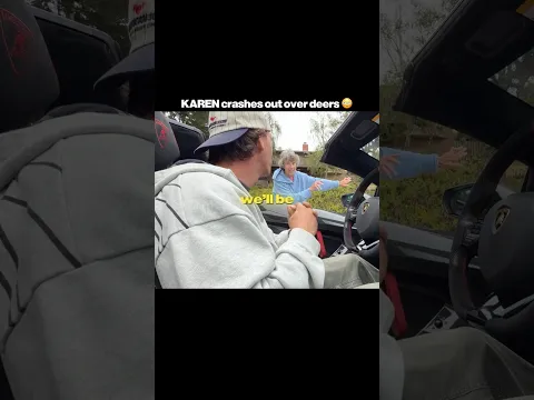 KAREN crashes out over LAMBO😳😭