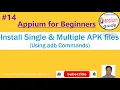 Appium Tutorial 14 Install Single apk and Multiple apk files using adb commands