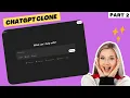 ChatGPT Clone Project Part 2 JavaScript Functionality Chat Features Web Development