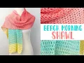 This ONE ROW Repeat Shawl is Just One Yarn Cake Beach Morning CROCHET SHAWL