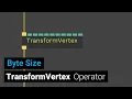Transform Vertex Operator tutorial GPU vs CPU based animation - byte size