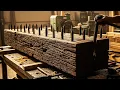 Download Lagu Incredible Process of Turning Old Sleeper, Hard, Nail-Filled Wood into Unique High-Value Furniture