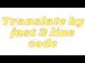 How To Translate any Language in Python in just 3 line code Data With Tech