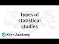 Types of statistical studies Study design AP Statistics Khan Academy